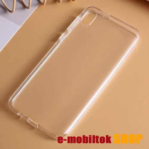 Szilikon védő tok / hátlap - FÉNYES - ÁTLÁTSZÓ - MOTOROLA Moto E6