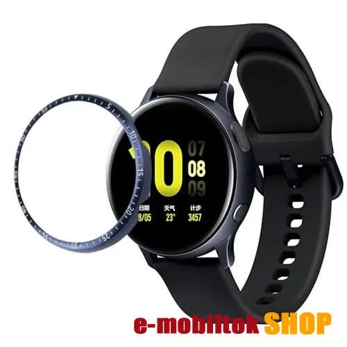 Okosóra lünetta védő rozsdamentes acél - KÉK - SAMSUNG Galaxy Watch Active2 40mm