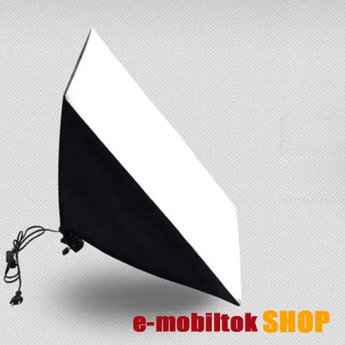 KAYLYPS 5070 softbox / stúdióvilágítás - 2m-es tápkábel, kerámia lámpafej, mérete: 50 x 70 cm, alkalmazható izzó: 150W / 5500K vagy 135W / 5500K (NEM TARTOZÉK!)