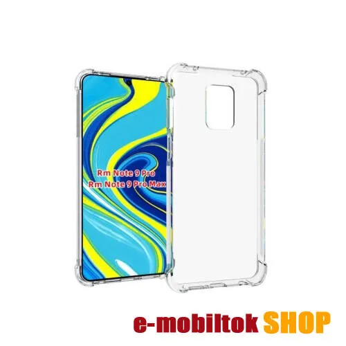 Szilikon védő tok / hátlap - FÉNYES - ÁTLÁTSZÓ - erősített sarkok - Xiaomi Redmi Note 9S / 9 Pro / 9 Pro Max / 10 Lite / Poco M2 Pro