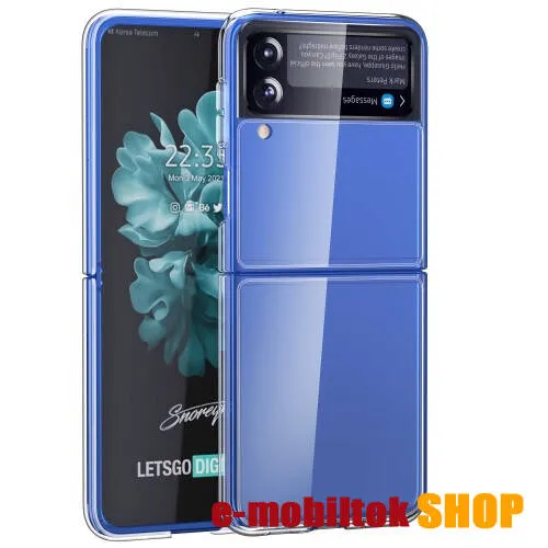 Műanyag védő tok / hátlap - ÁTLÁTSZÓ - SAMSUNG Galaxy Z Flip3 5G