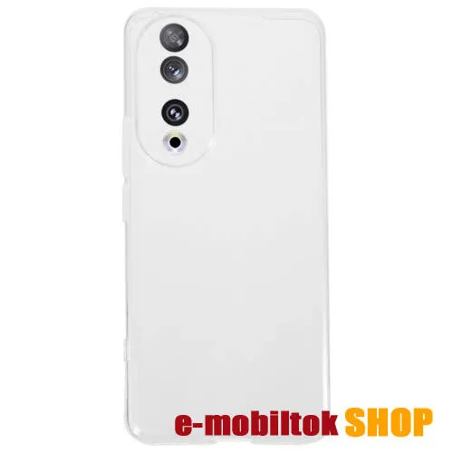 Szilikon védő tok / hátlap - ÁTLÁTSZÓ - HUAWEI Honor 90