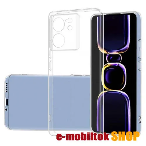 Szilikon védő tok / hátlap - ÁTLÁTSZÓ - Xiaomi 13T / 13T Pro / Redmi K60 Ultra