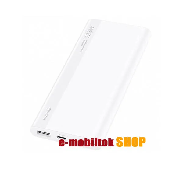 HUAWEI hordozható vésztöltő / Powerbank - FEHÉR - belső 10000mAh akku, 22.5W, gyorstöltés támogatás, 1x USB, 1x Type-C aljzat, LED jelző - 55034445 - GYÁRI