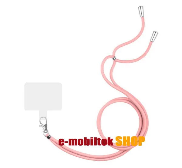 UNIVERZÁLIS tokba helyezhető nyakpánt - csíkos, tokba helyezhető tartó rész, szövettel bevont - RÓZSASZÍN