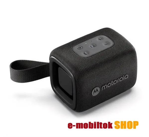 MOTOROLA ROKR 300 bluetooth hordozható hangszóró, v5.3, 950mAh belső akku, 7W, IP67 vízálló, Fekete