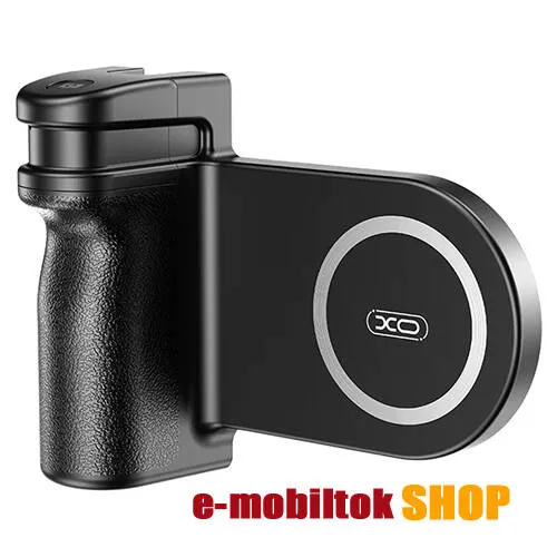 XO SS18 MagSafe Vezeték nélküli kézi Selfie bot, Bluetooth csatlakozás, Beépített 110mAh akku, Fekete