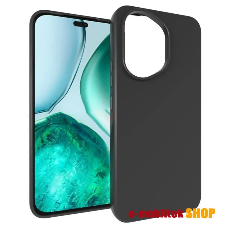 Honor 400, Telefontok, Szilikon, Matt, 1db, Fekete