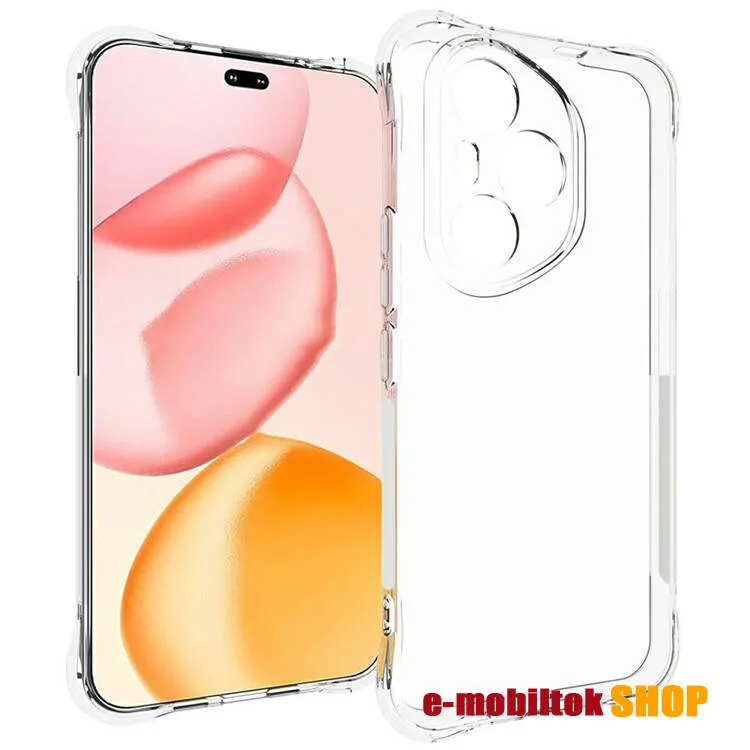 Honor 400 Pro, Telefontok, Szilikon, TPU, Erősített sarkok, Kamerasziget védelem, Átlátszó