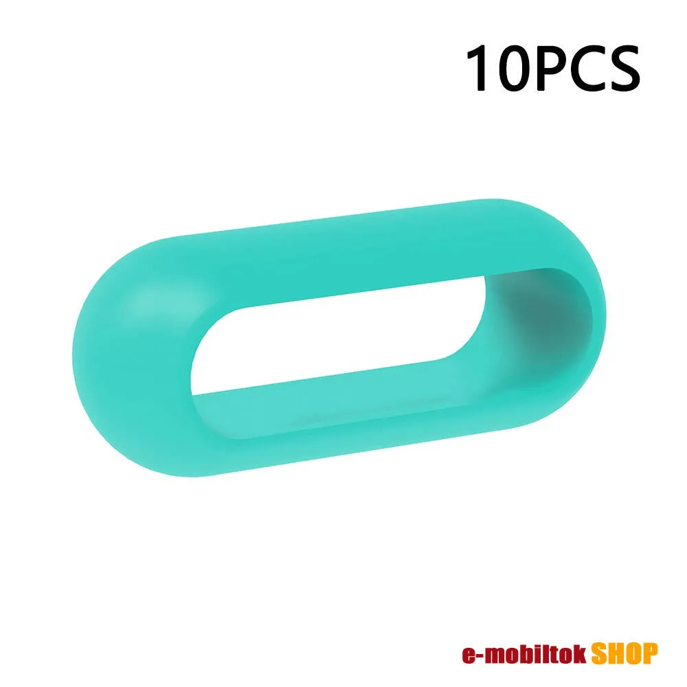 Okosóra szíj bújtató, 1db, szilikon, 20mm széles szíjakhoz, a feltüntetett méret a bujtató belső szélességét jelöli!, Mentazöld