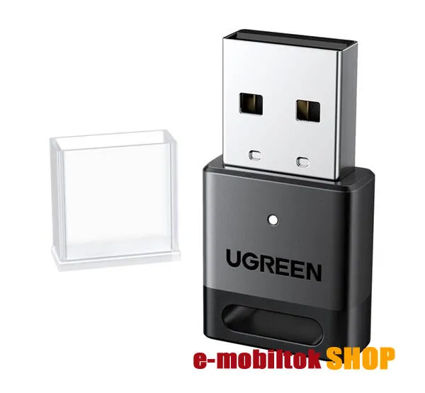 Ugreen bluetooth adapter, USB-A, v5.4, Kulcstartóra tehető, 45134, Fekete